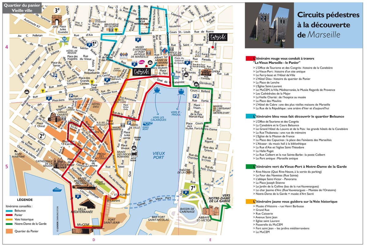 Marseille turistična karta pdf