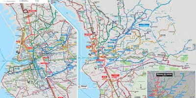 Marseille avtobus poti zemljevid