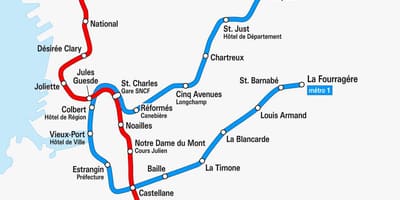 Marseille metro zemljevid pdf