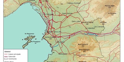 Topografski zemljevid Marseille