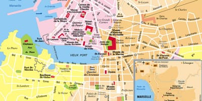 Pristanišču Marseille zemljevid