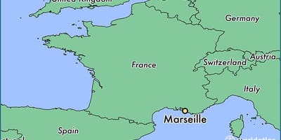 Prikaži Marseille v franciji zemljevid